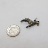 Sterling Silver Dog Charm Pendant Vintage c1970s