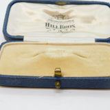 Art Deco Tooled Leather Jewellery Brooch Box 'Hill Bros, Stroud' Antique c1920s