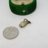 Sterling Silver Wine Jug Charm Pendant Vintage c1970