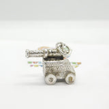 Sterling Silver Cannon On Stand Charm Vintage c1960
