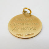 9ct Yellow Gold St Christopher Travel Pendant Vintage 1963 Birmingham