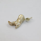 Sterling Silver Western Cowboy Boot Charm Pendant Vintage c1970s
