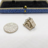 Sterling Silver Traditional River Flour Mill Charm Pendant Vintage c1970
