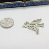 Sterling Silver Swooping Dove of Peace Charm Pendant Vintage c1970