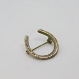 Sterling Silver Lucky Horseshoe Brooch Stamped W.Bs Vintage c1950
