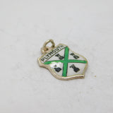Sterling Silver 'Plymouth' Enamel Shield Travel Souvenir Charm Vintage c1970s