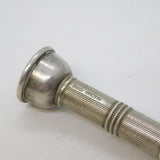 Sterling Silver Engine Turned Cigar Piercer Fob Vintage 1968 Birmingham