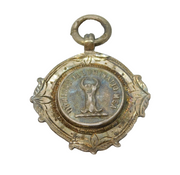 Sterling Silver Crested Sporting Fob Medal Antique 1912 Birmingham