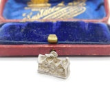 Sterling Silver Countryside Cottage Charm Pendant Vintage c1970