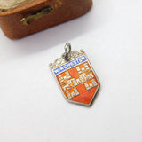 Sterling Silver Winchester Enamel Shield Charm Pendant Vintage c1970