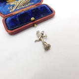 Sterling Silver Cupid Archer Charm Pendant Vintage c1970