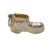 Sterling Silver Old Boot Charm Pendant Vintage c1970