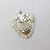 Sterling Silver Sporting Fob Medal Antique 1929 Chester Art Deco