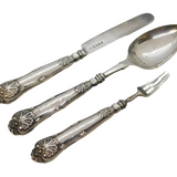 William IV Sterling Silver Three-Piece Christening Set Antique 1834 Birmingham
