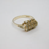 Sterling Silver Marcasite Art Deco Dress Ring Antique c1930 Size P