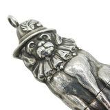 Sterling Silver Novelty Punch & Judy, Dog Toby Vesta Case Vintage London