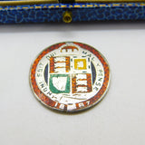 Sterling Silver & Enamel Queen Victoria Shilling Coin Golden Jubilee 1887