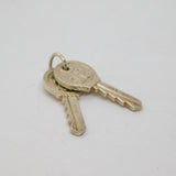 Sterling Silver Pair Of 18th Birthday House Keys Charm Pendant Vintage c1970s