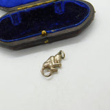 Sterling Silver Little Monkey Figurine Charm Pendant Vintage c1970
