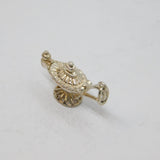 Sterling Silver Opening Lamp With Figure Inside Charm Pendant Vintage c1970