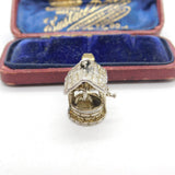 Sterling Silver Good Luck Wishing Well Charm Pendant Vintage c1970