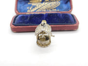 Sterling Silver Good Luck Wishing Well Charm Pendant Vintage c1970