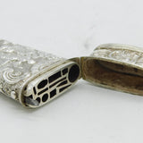 George III Sterling Silver Neoclassical Pattern Sewing Etui Case Antique c1790s