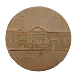 18th Century George III Newgate Prison Half Penny Coin Token Antique 1795