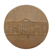 18th Century George III Newgate Prison Half Penny Coin Token Antique 1795