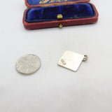 Sterling Silver St Christopher Travel Charm Pendant Vintage c1970