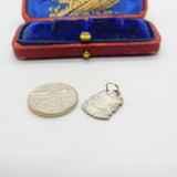 Sterling Silver and Enamel Windemere Travel Shield Charm Pendant Vintage c1970