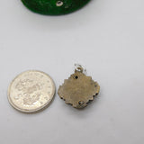Victorian Gilt Metal Aesthetic Drop Charm Pendant Antique c1880