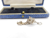 Sterling Silver Opening Couple in the Church Charm Pendant Vintage c1970