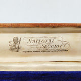 20th Century Tooled Leather 'National Security' Pen Box Antique c1920s