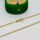 Sterling Silver Gilt Essential Rope Chain Necklace Vintage c1970 48cm Length
