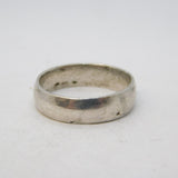 Georgian Sterling Silver Monogram Initials Sweetheart Band Ring Antique c1820s