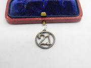 Sterling Silver 21st Birthday Charm Pendant Vintage c1970