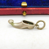 Sterling Silver Morris Dancer Shoe Charm Pendant Vintage c1970