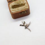 Sterling Silver Ballerina Charm Pendant Vintage c1970