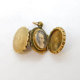 Victorian 9ct Gold Back & Front Double Sided Sweetheart Locket Antique c1860s
