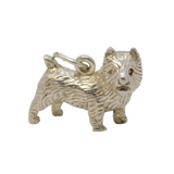 Sterling Silver Westie Terrier Dog Charm Pendant Vintage c1970s