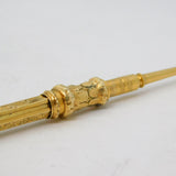 Victorian 10ct Yellow Gold Cased Amethyst Set Propelling Pencil Antique c1880s