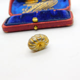 Gilt Metal 'Mecca 1962 Halloween' Pumpkin Form Charm Pendant Vintage