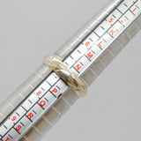 Sterling Silver Patterned Textured Band Ring Vintage c1970 Size O