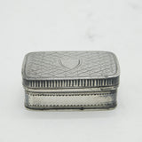 19th Century Dutch .800 Silver Rural Pattern Vinaigrette Antique c1840