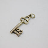 Sterling Silver 18th Birthday Key Form Charm Pendant Vintage c1970s