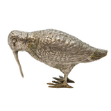 Edwardian Sterling Silver Curlew Bird Novelty Pill Box Antique 1902 Chester
