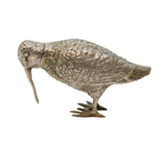 Edwardian Sterling Silver Curlew Bird Novelty Pill Box Antique 1902 Chester