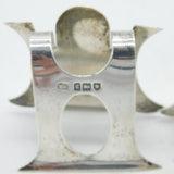 Edwardian Sterling Silver Pair of Menu Holders Antique 1902 London
