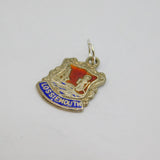 Sterling Silver Lossiemouth Enamel Shield Travel Souvenir Charm Vintage c1970s